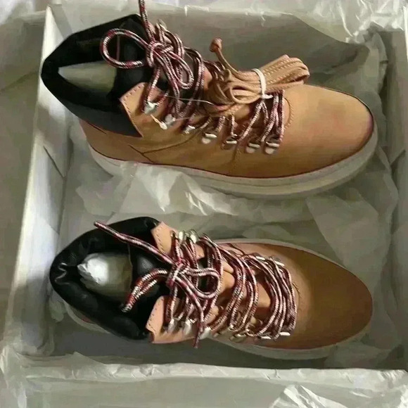 SCHUTZ - Marlua Waterproof Honey/Beige Platform Boots NewIn Box,With DustbagSz 6 - Picture 5 of 12